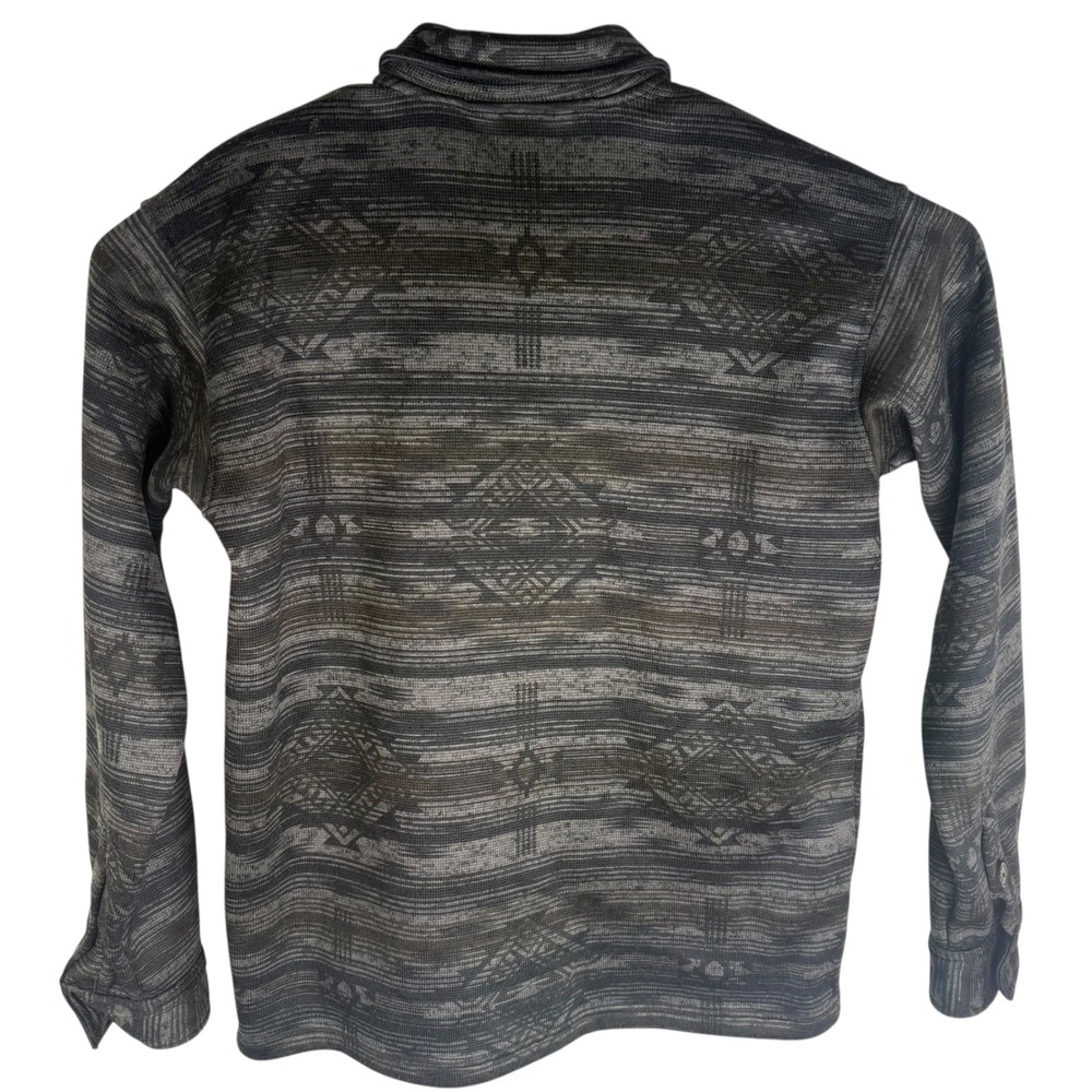 Ariat Caldwell Printed Shirt Jacket Mens Large Grey Black Aztec 10041734 Shacket - Picture 4 of 9